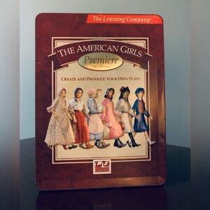 Vintage American Girl Metal Tin Box